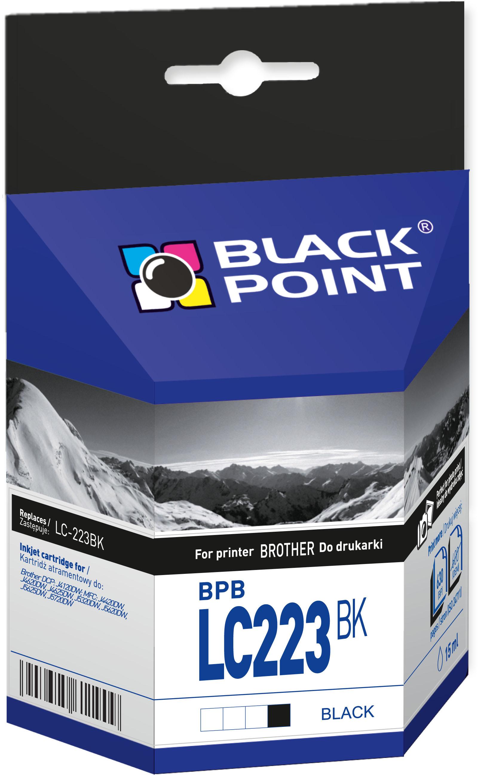 CMYK - Black Point tusz BPBLC223BK zastpuje Brother LC-223BK, czarny
