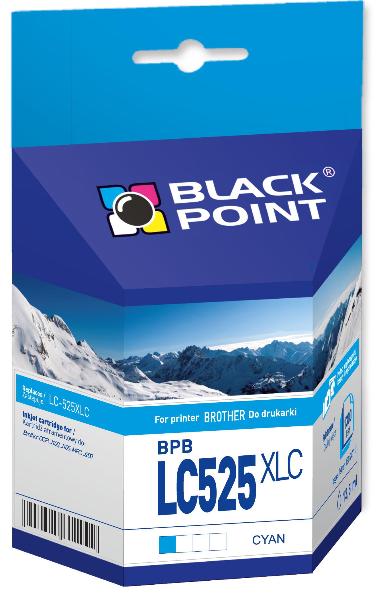 CMYK - Black Point tusz BPBLC525XLC zastpuje Brother LC-525XLC, niebieski