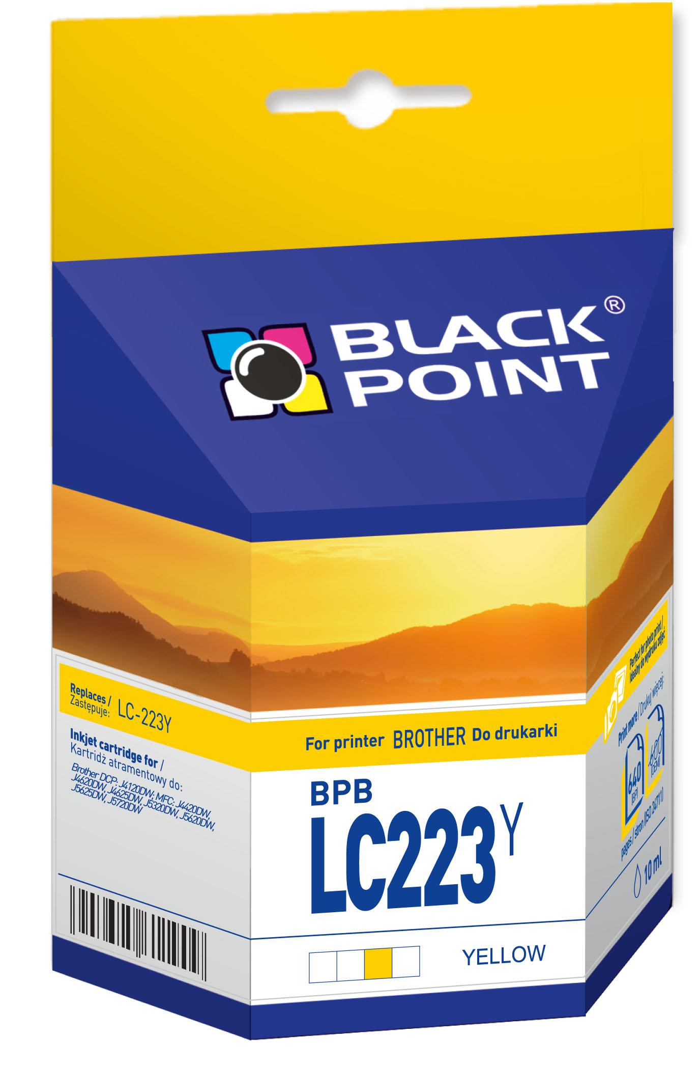 CMYK - Black Point tusz BPBLC223Y zastpuje Brother LC-223Y, ty