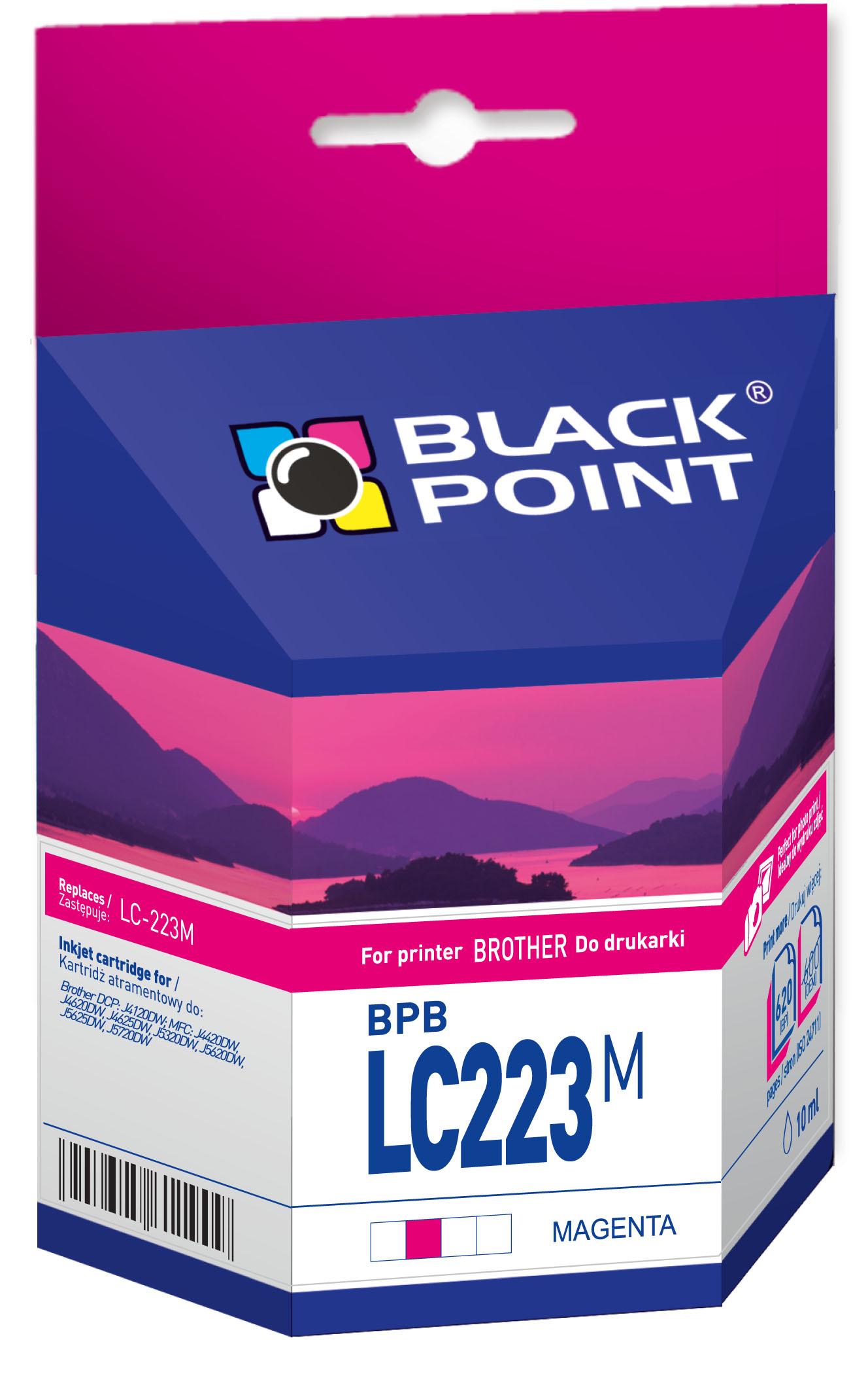 CMYK - Black Point tusz BPBLC223M zastpuje Brother LC-223M, czerwony