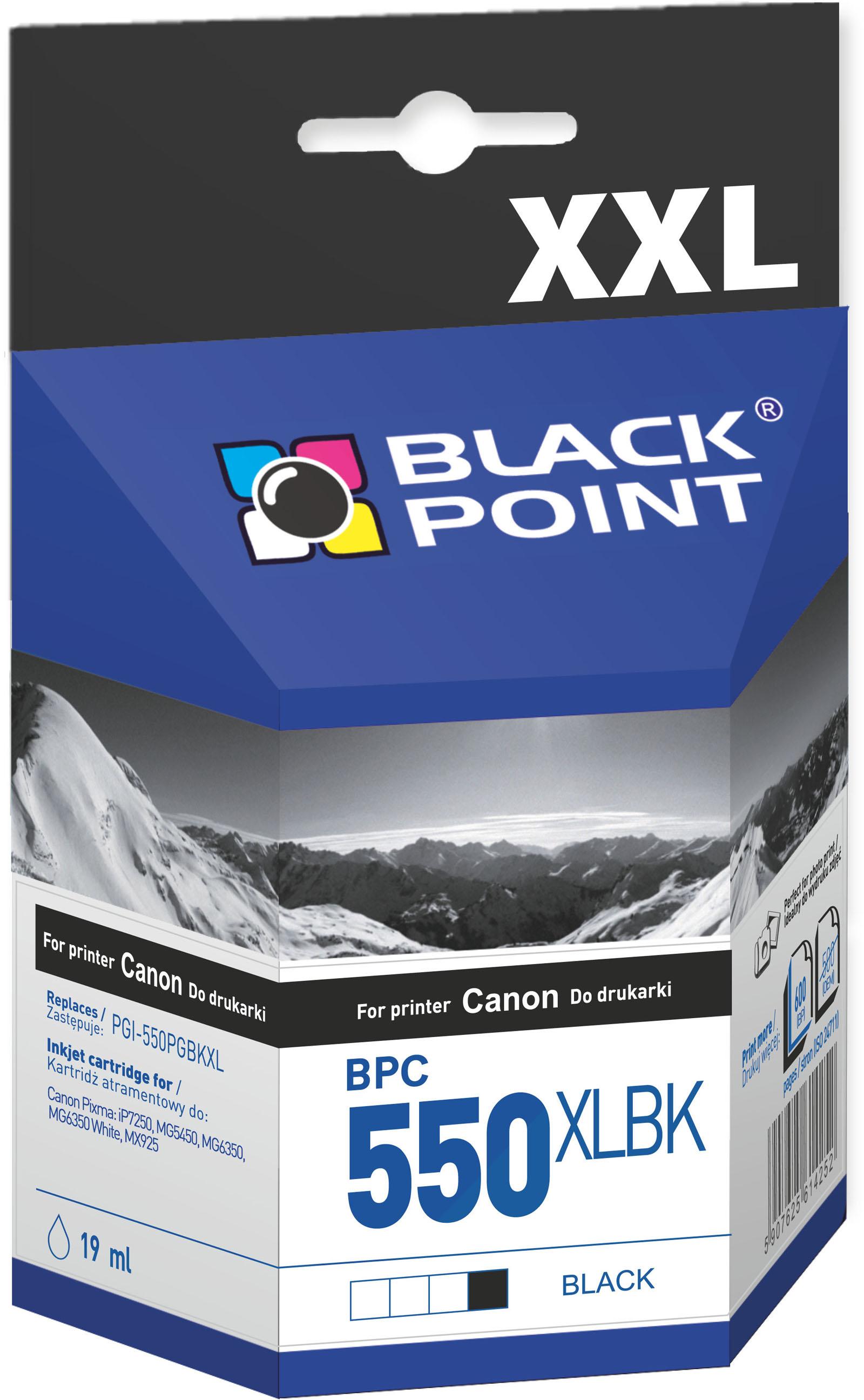 CMYK - Black Point tusz BPC550XLBK zastpuje Canon PGI-550PGBKXL, czarny