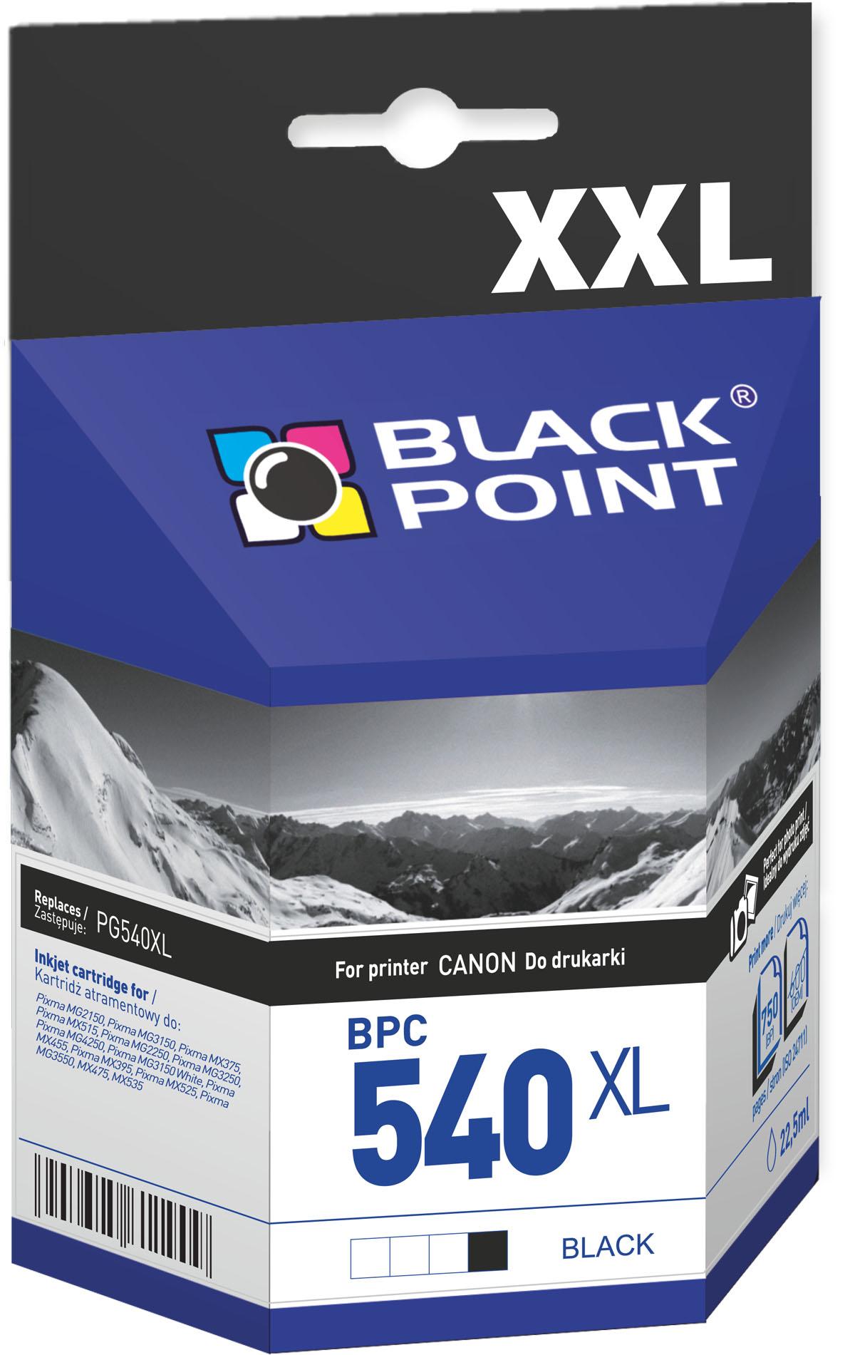 CMYK - Black Point tusz BPC540XL zastpuje Canon PG-540XL, czarny