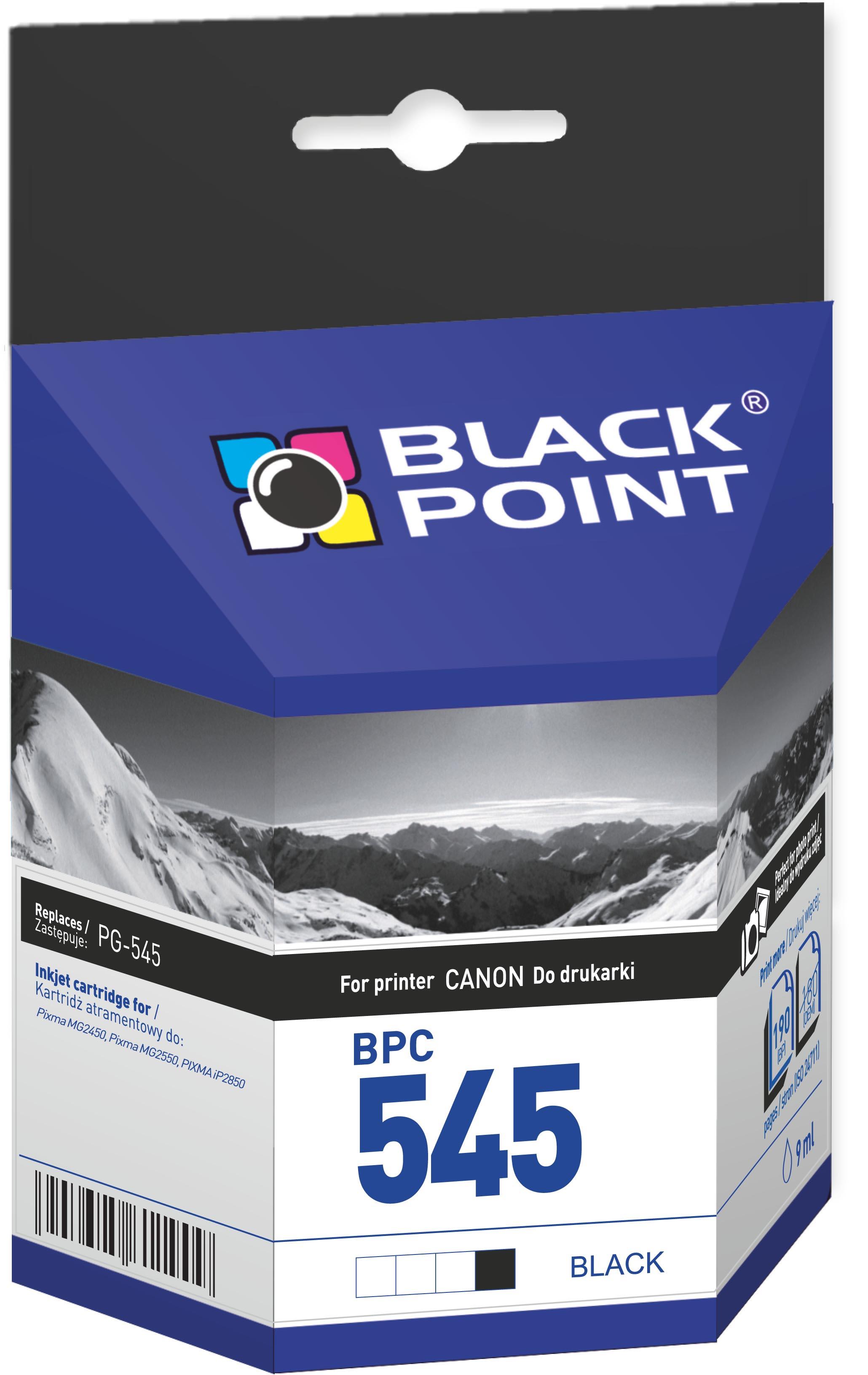CMYK - Black Point tusz BPC545 zastpuje Canon PG-545, czarny