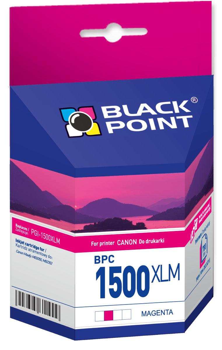 CMYK - Black Point tusz BPC1500XLM zastpuje Canon PGI-1500XLM, czerwony
