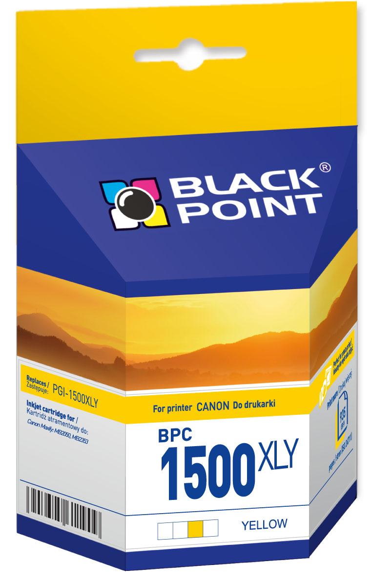 CMYK - Black Point tusz BPC1500XLY zastpuje Canon PGI-1500XLY, ty