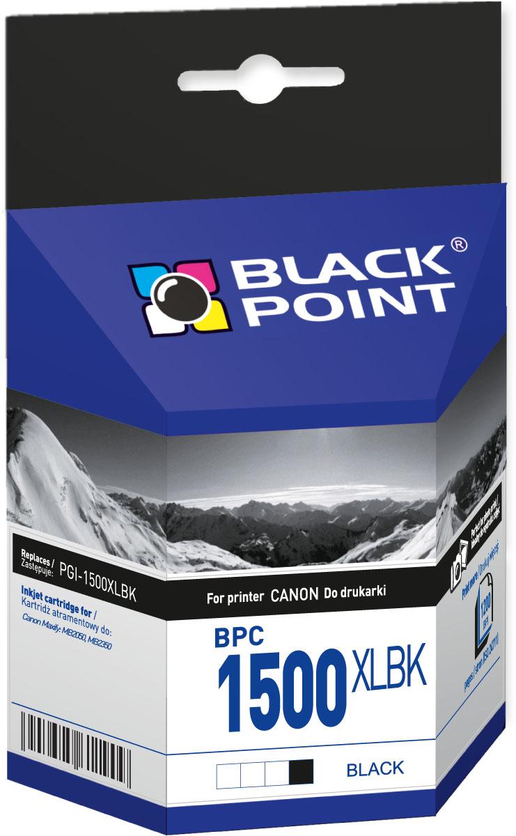CMYK - Black Point tusz BPC1500XLBK zastpuje Canon PGI-1500XLBK, czarny