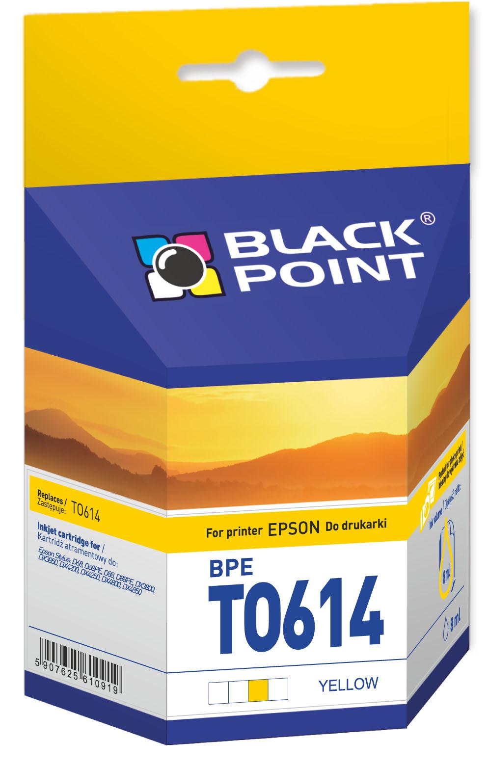 CMYK - Black Point tusz BPET0614 zastępuje Epson T0614, żółty
