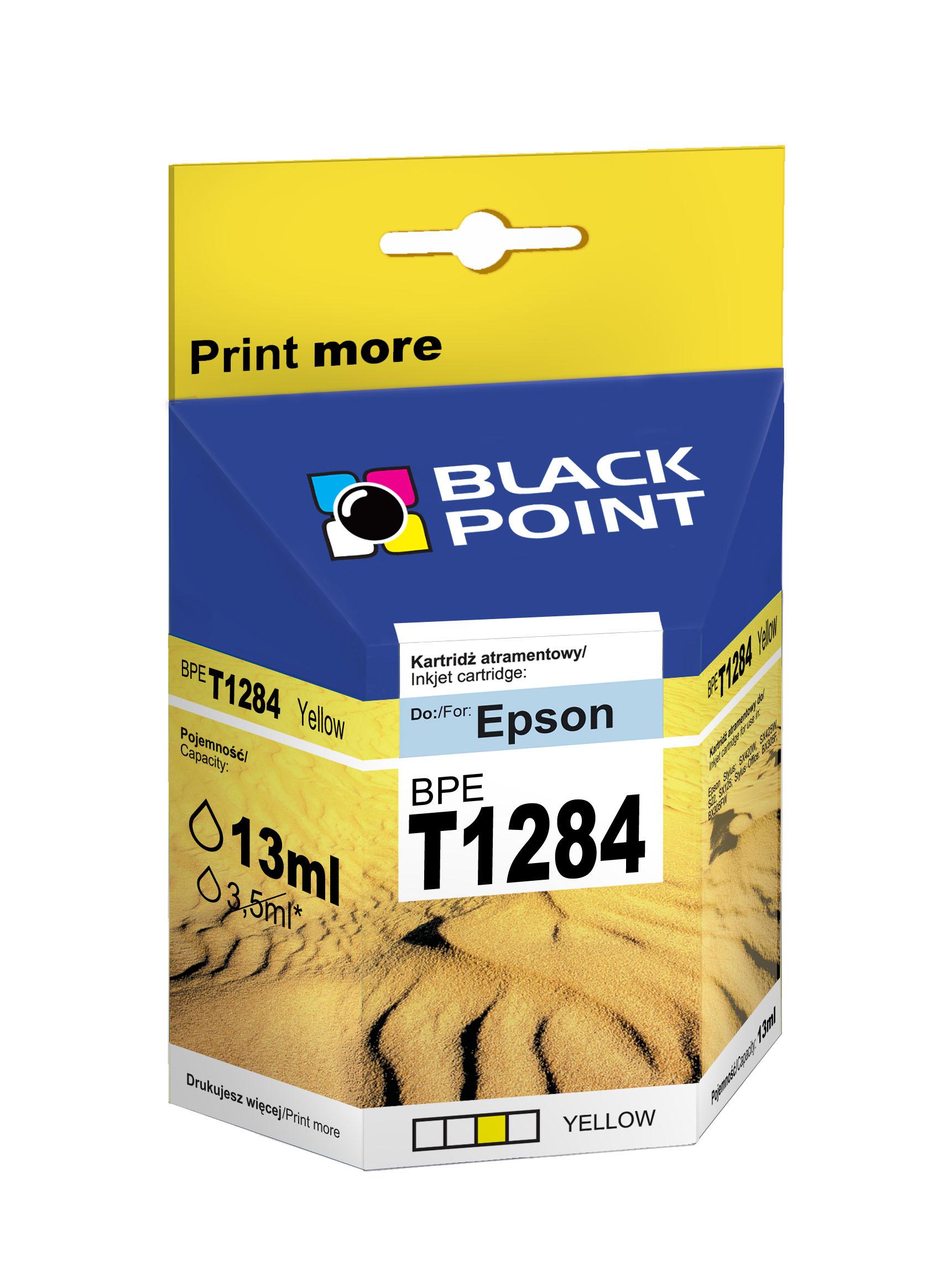 CMYK - Black Point tusz BPET1284 zastpuje Epson T1284, ty