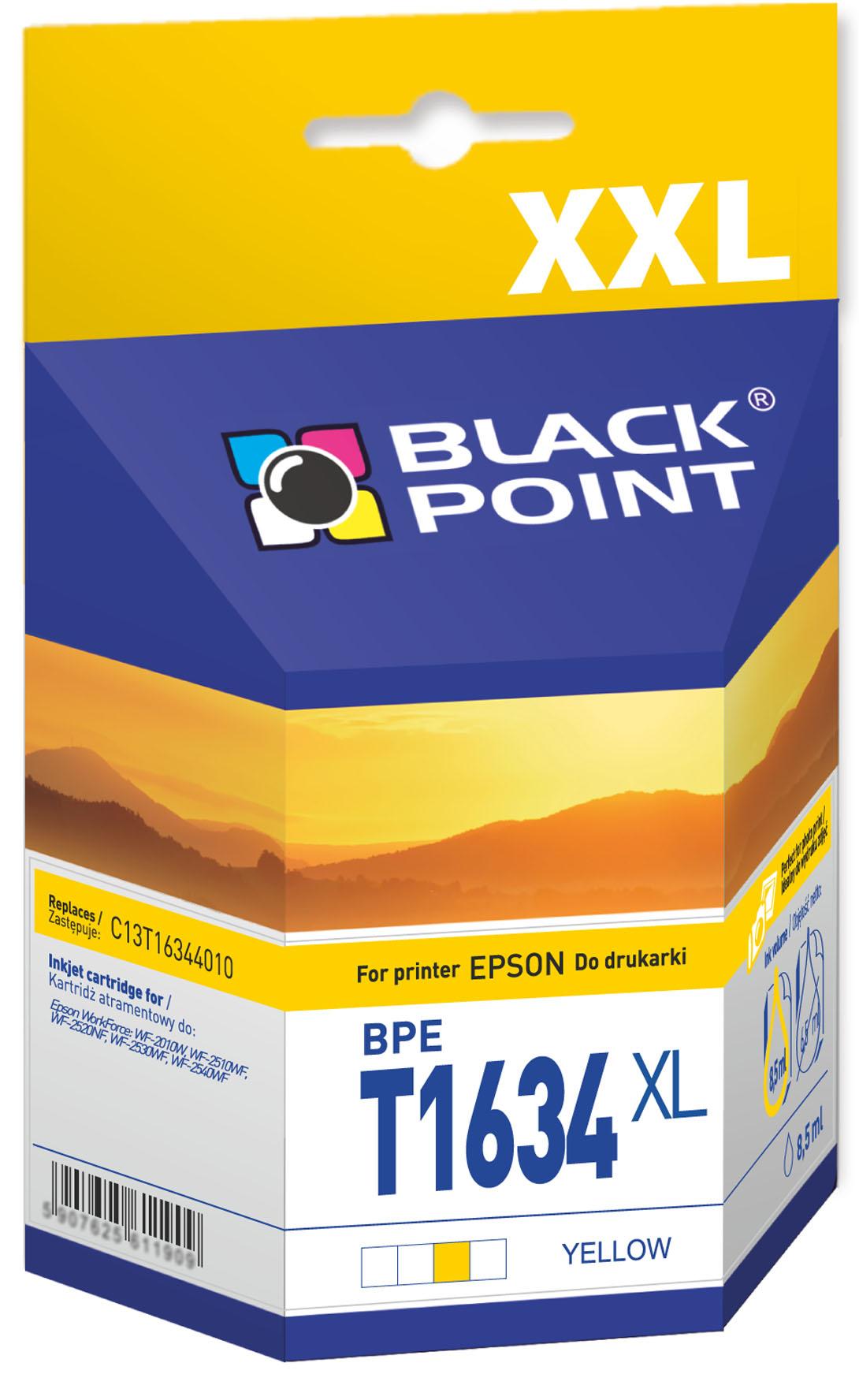 CMYK - Black Point tusz BPET1634XL zastpuje Epson C13T16344010, ty 