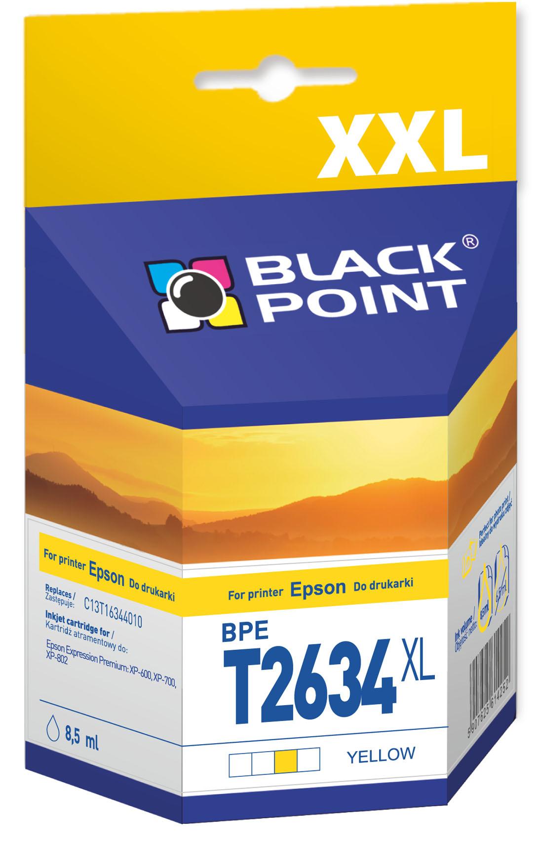 CMYK - Black Point tusz BPET2634XL zastpuje Epson C13T26344010, ty 