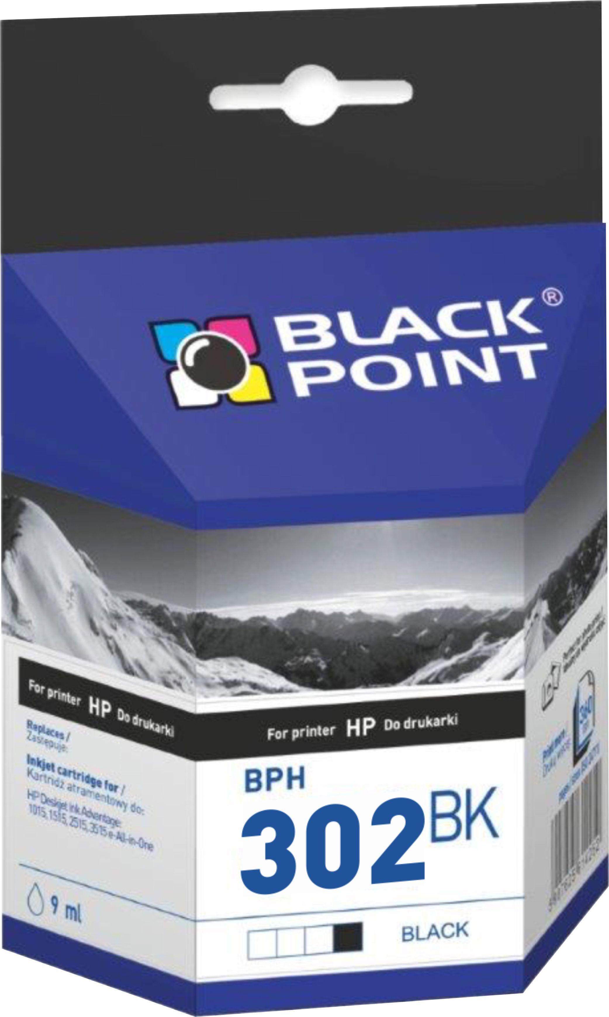 CMYK - Black Point tusz BPH302BK zastpuje HP F6U66AE, czarny