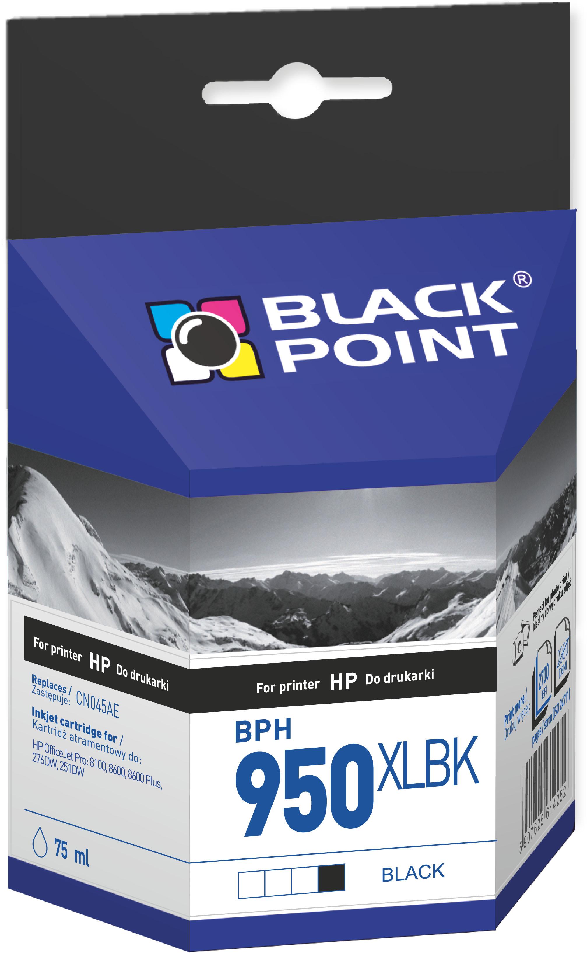 CMYK - Black Point tusz BPH950XLBK zastpuje HP CN045AE, czarny