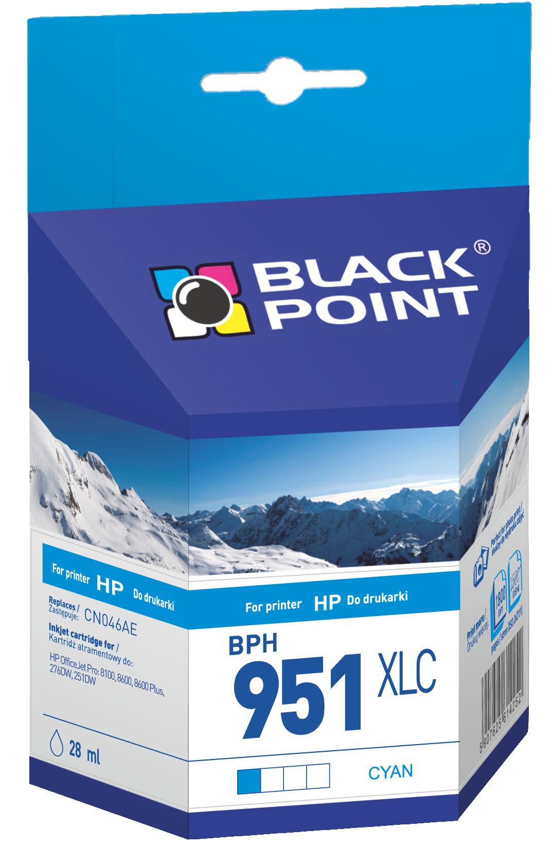 CMYK - Black Point tusz BPH951XLC zastpuje HP CN046AE, niebieski