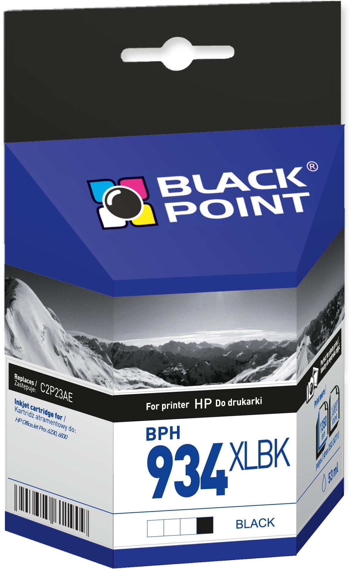 CMYK - Black Point tusz BPH934XLBK zastpuje HP C2P23AE, czarny