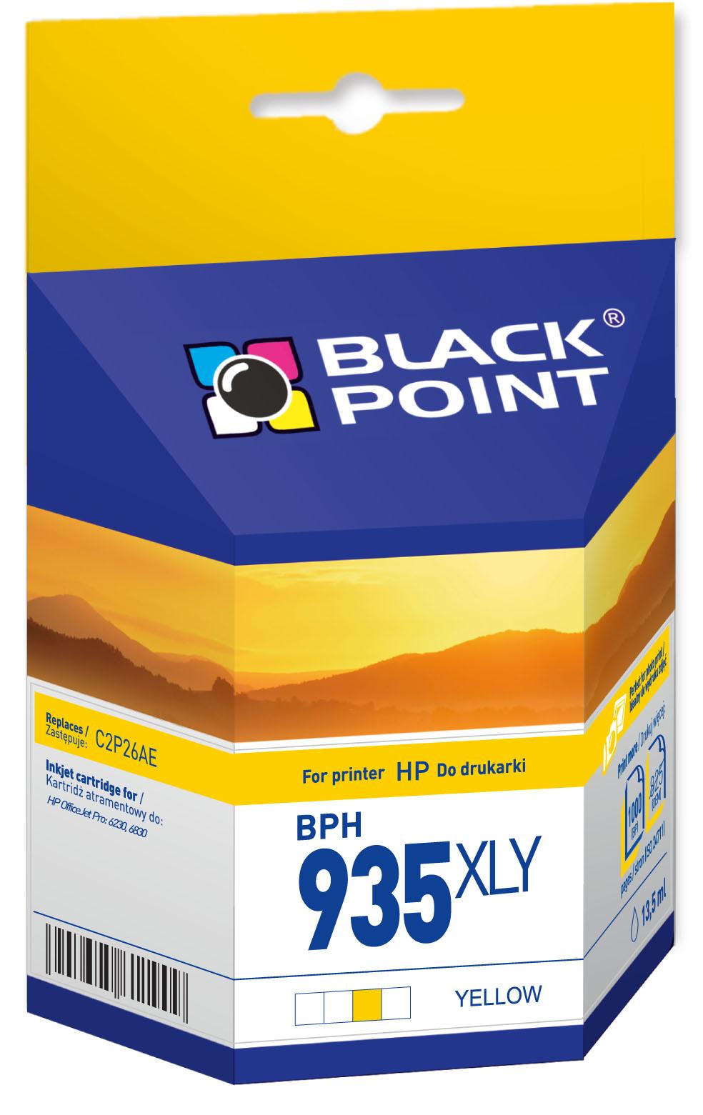 CMYK - Black Point tusz BPH935XLY zastpuje HP C2P26AE, ty 