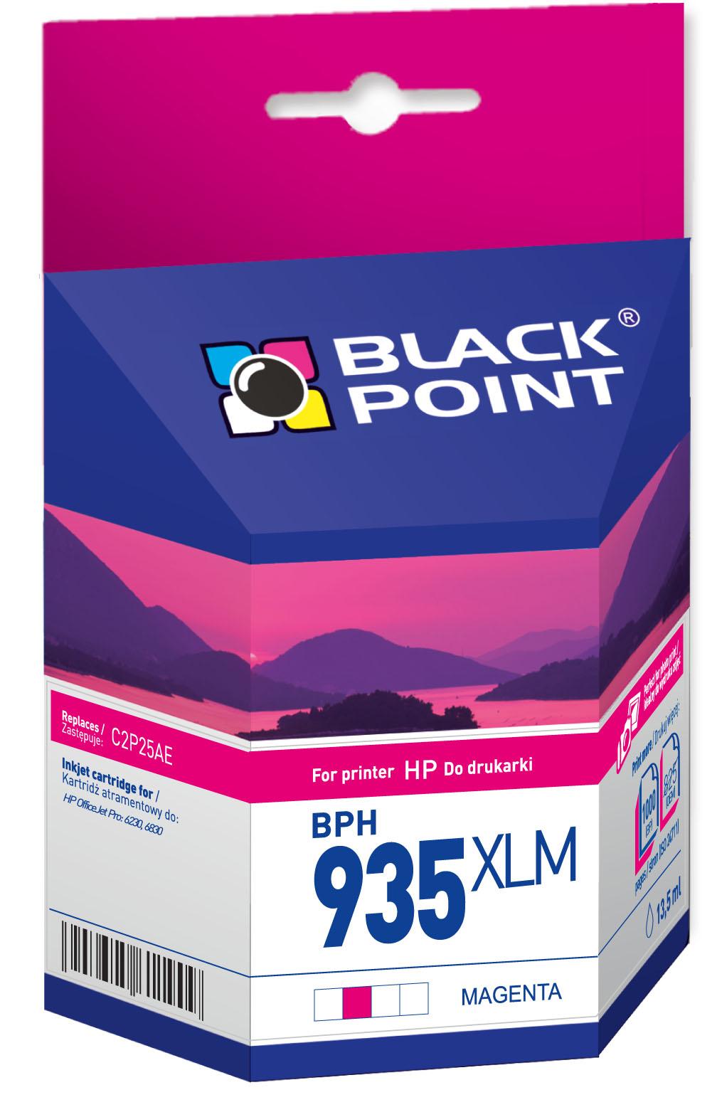 CMYK - Black Point tusz BPH935XLM zastpuje HP C2P25AE, czerwony