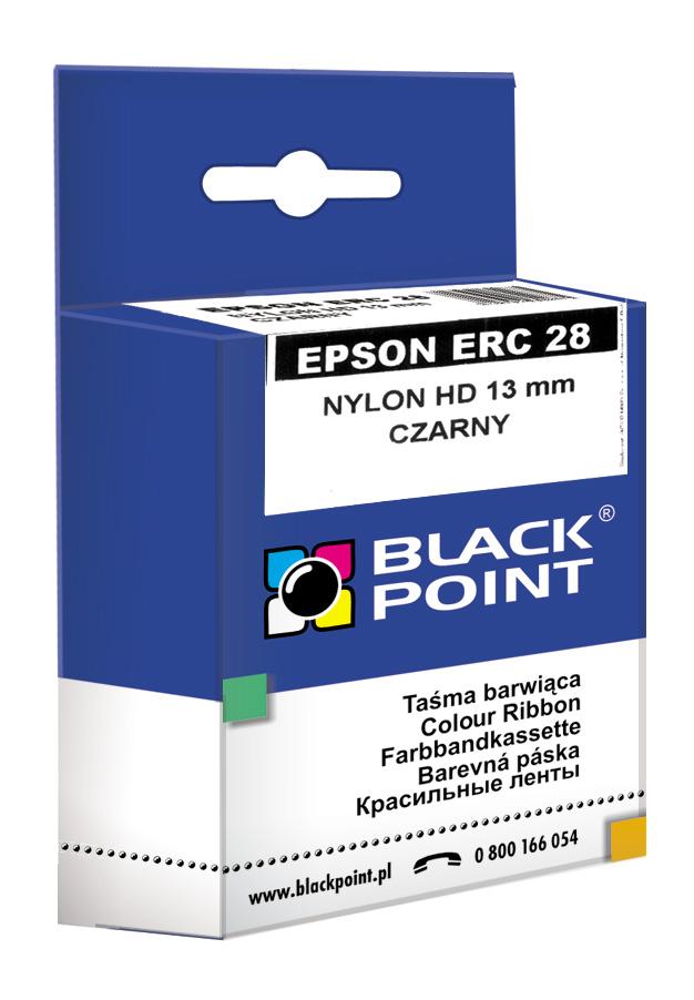 CMYK - Black Point taśma barwiąca KBPE28 zastępuje Epson ERC 28 , czarna, 