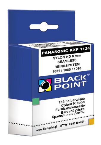 CMYK - Black Point taśma barwiąca KBPP1090 zastępuje Panasonic KX-P 1090 / 1124, czarna, 8 mm / 1,8 m