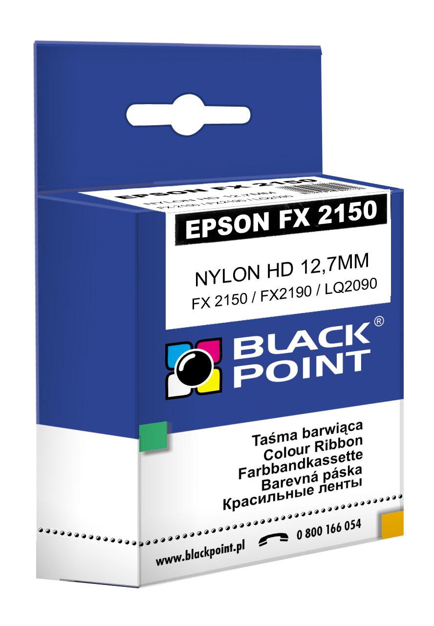 CMYK - Black Point tama barwica KBPE2190 zastpuje Epson FX 2150 / 2190, czarna, 12,7 mm / 60 m, 12 mln znakw