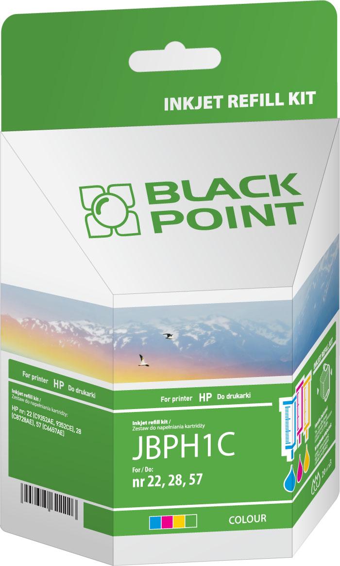 CMYK - Black Point zestaw do napenie JBPH1C zastpuje HP nr 22, 28, 57, trjkolorowy