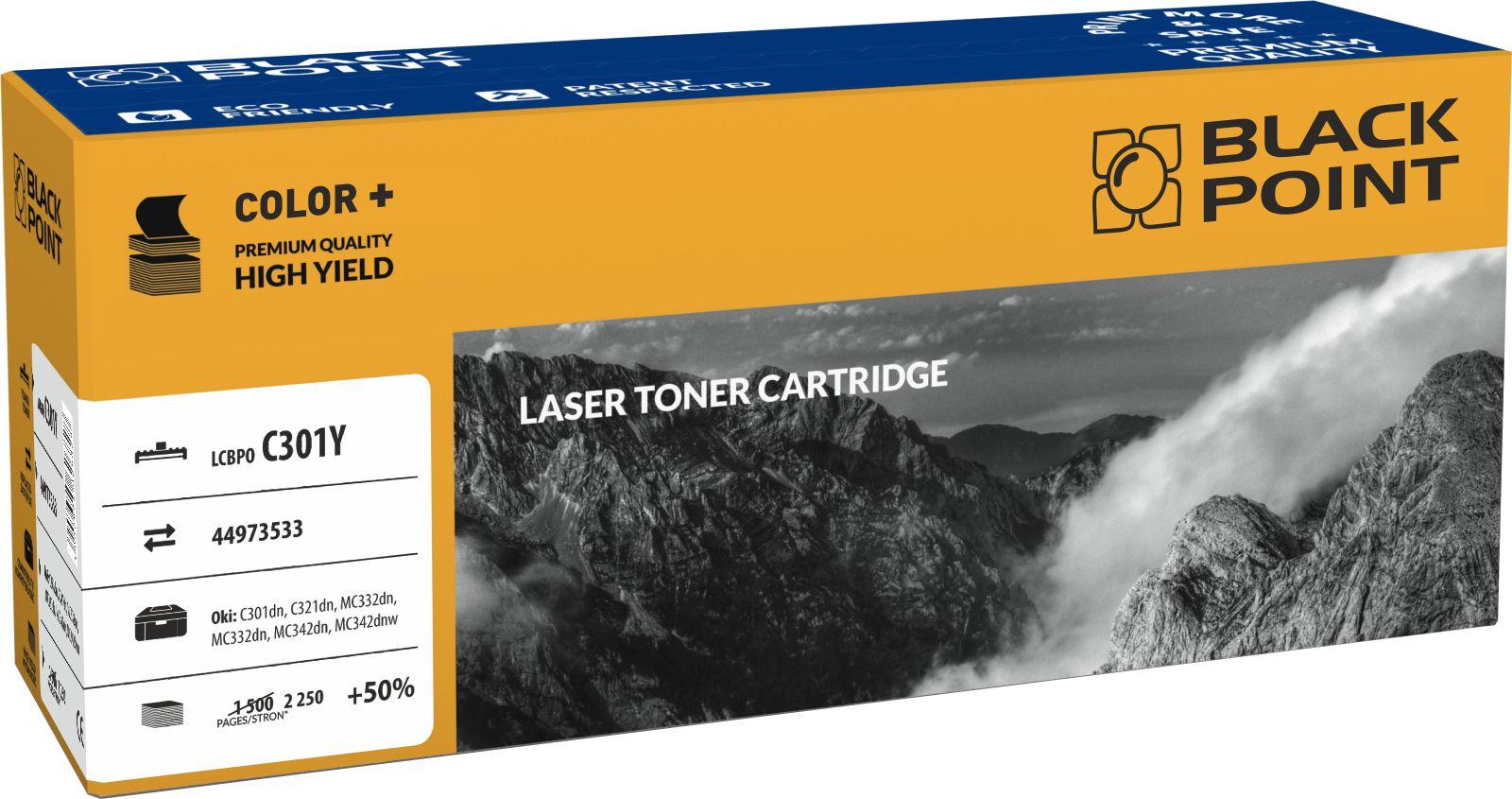 CMYK - [LCBPOC301Y] Toner Black Point Color (Ok 44973533) yellow