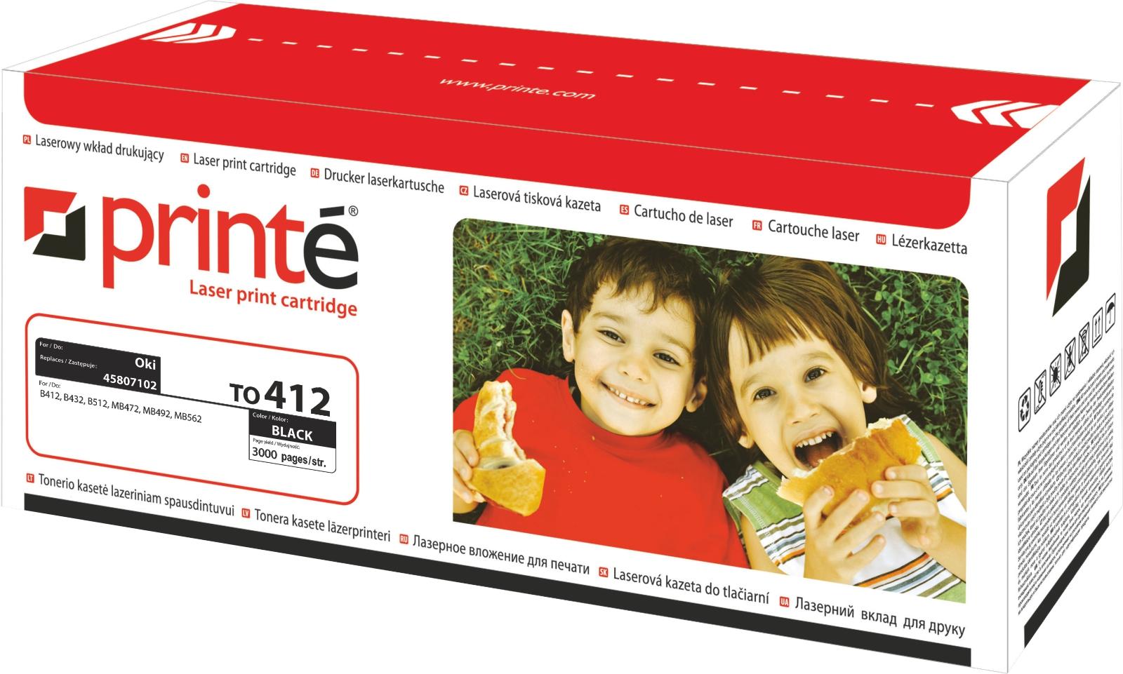 CMYK - Print� toner TO412 zast�puje OKI 45807102