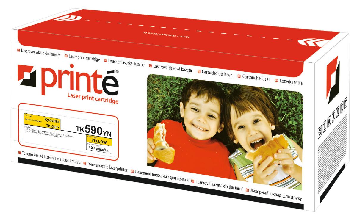 CMYK - Printé toner TK590YN zastępuje Kyocera TK-590Y, żółty