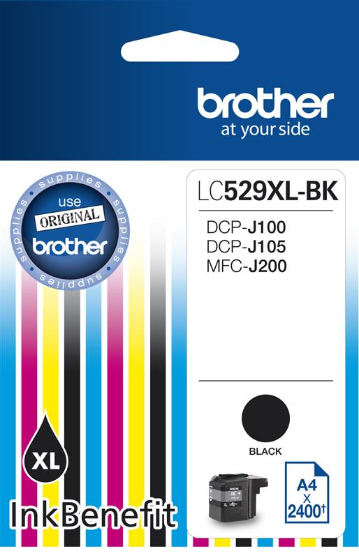 CMYK - Brother LC529XLBKAP2 - LC529XLBKAP2