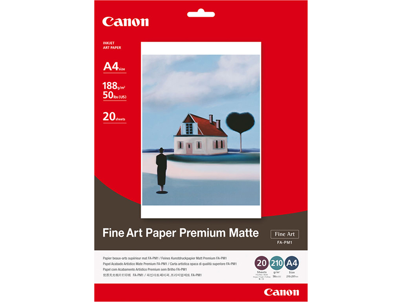 CMYK - Canon FAPM1A4 Fine Art Premium Matte - 1263B005