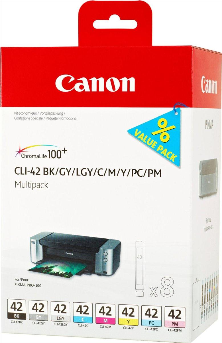 CMYK - Canon CLI42BK/C/M/Y/GY/LGY/PC/PM Multi Pack - 6384B010