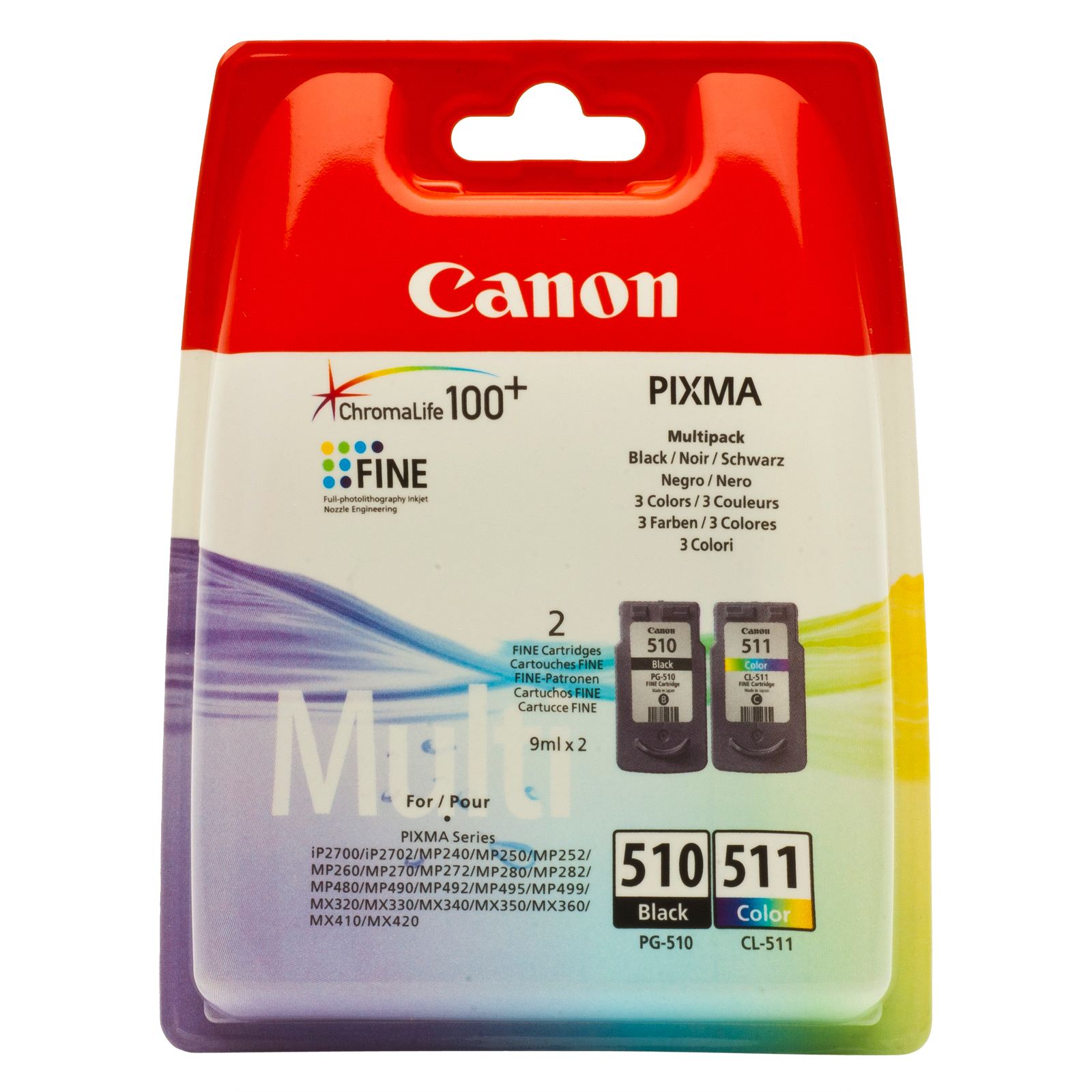 CMYK - Canon PG510/CL511 - 2970B010