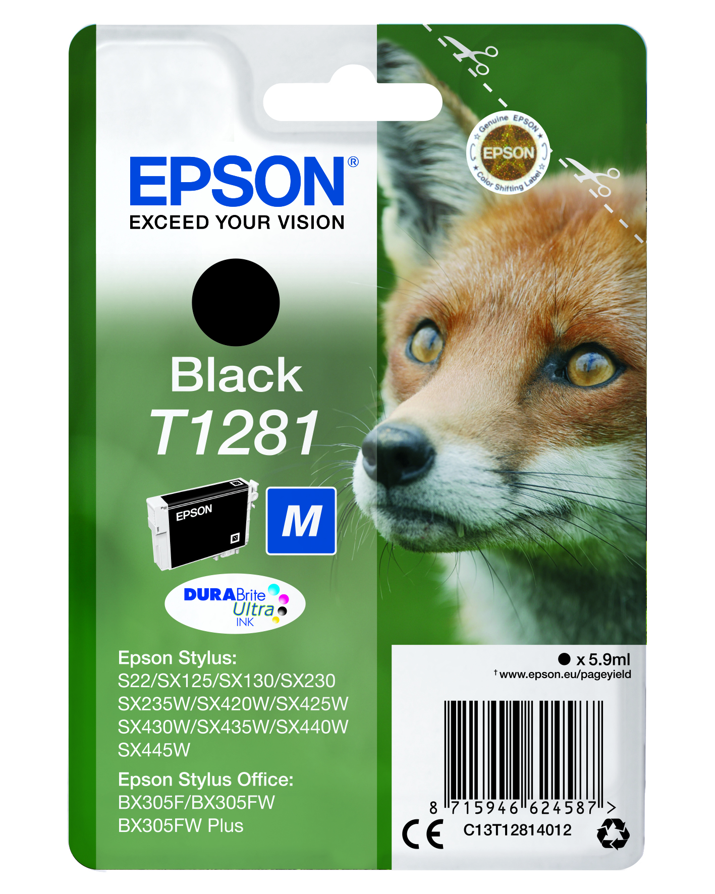 CMYK - Epson T1281 - C13T12814012