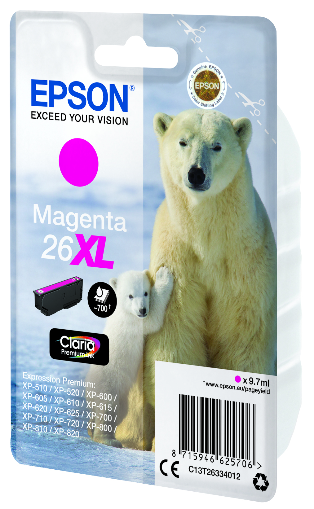 CMYK - Epson T2633 - C13T26334012