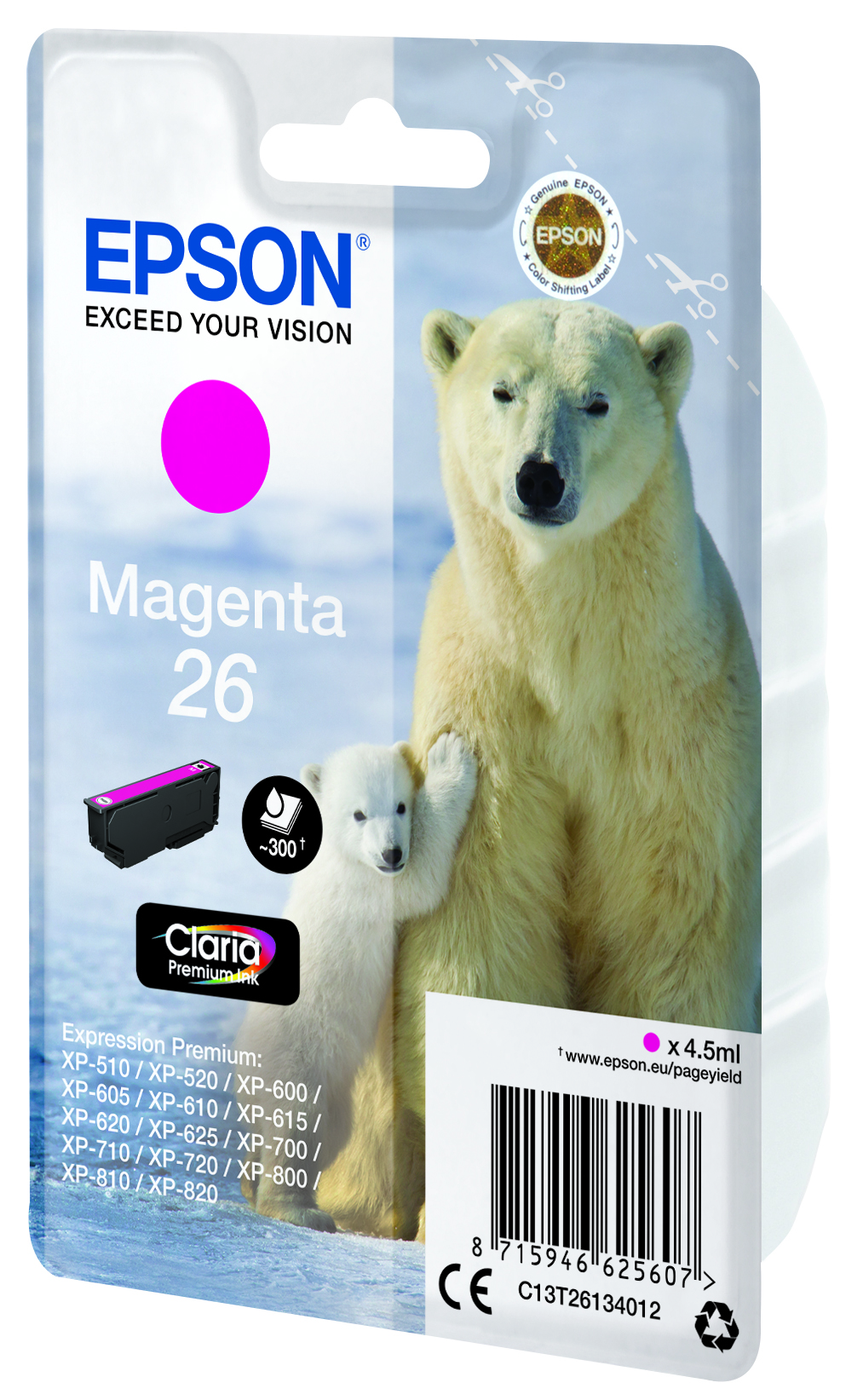 CMYK - Epson T2613 - C13T26134012