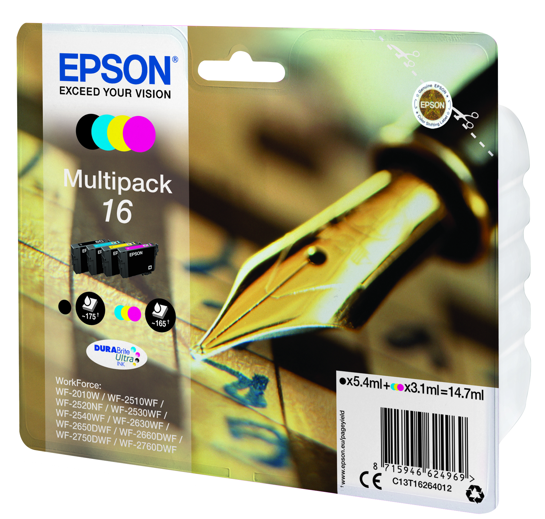 CMYK - Epson T1626 - C13T16264012