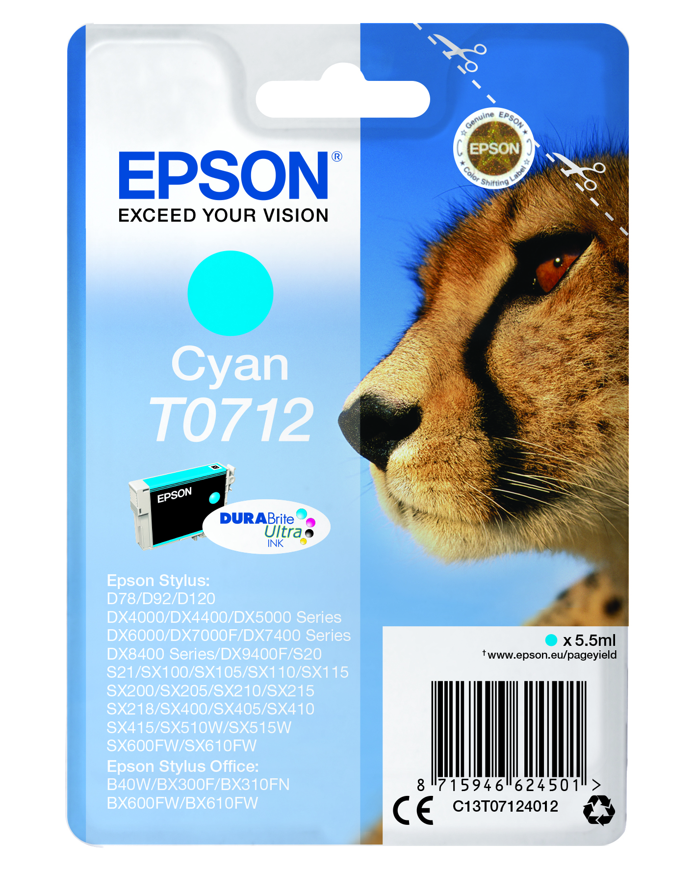 CMYK - Epson T0712 - C13T07124012