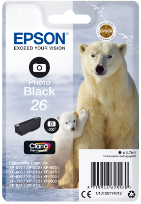 CMYK - Epson T2611 - C13T26114012