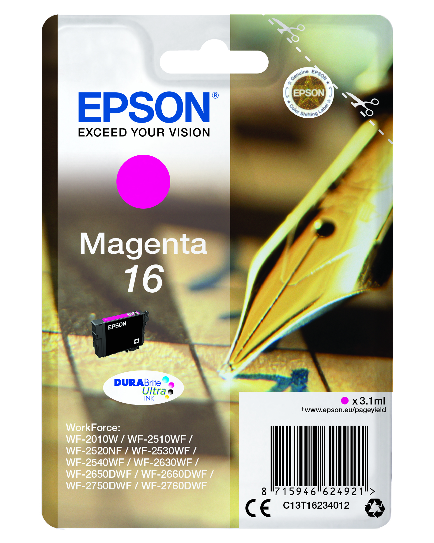 CMYK - Epson T1623 - C13T16234012