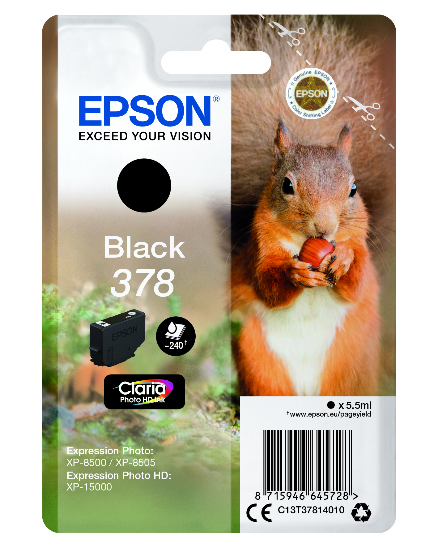 CMYK - Epson T3781 - C13T37814010