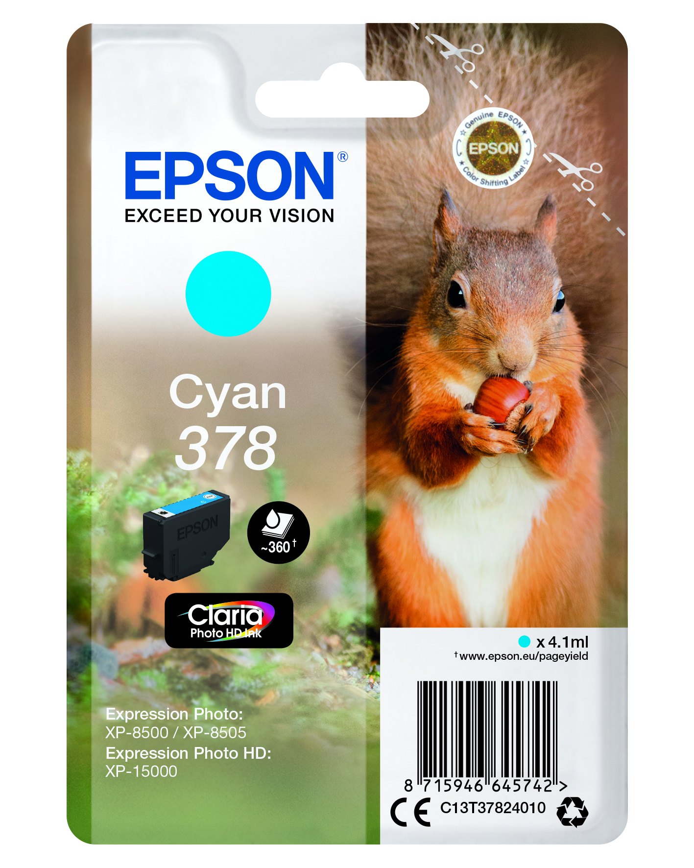 CMYK - Epson T3782 - C13T37824010