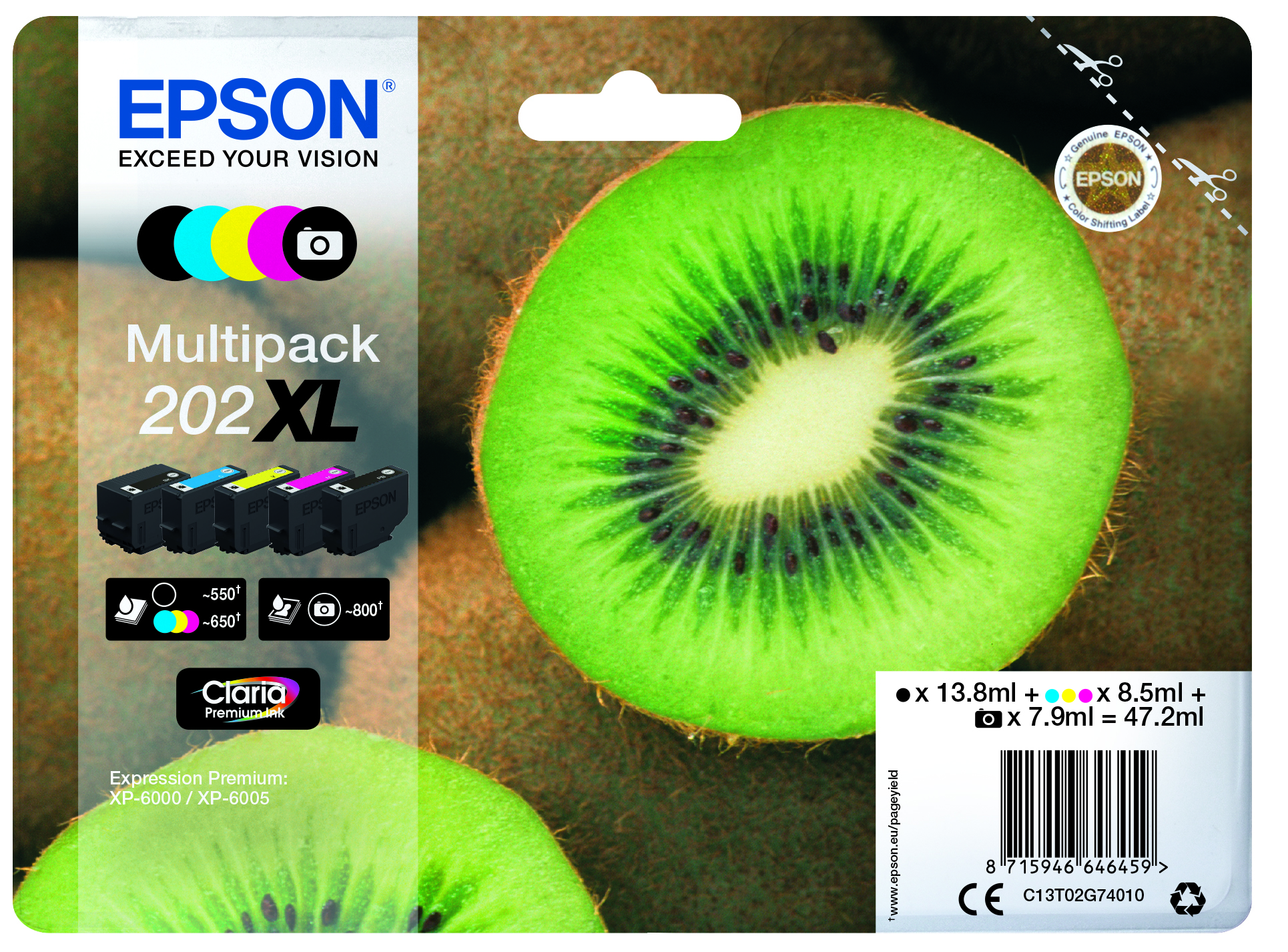 CMYK - Epson T02G7 - C13T02G74010