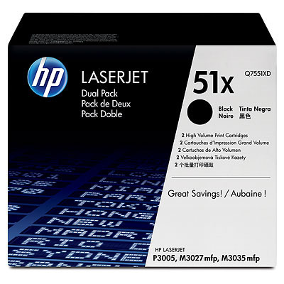 CMYK - HP HP51X*2 - Q7551XD