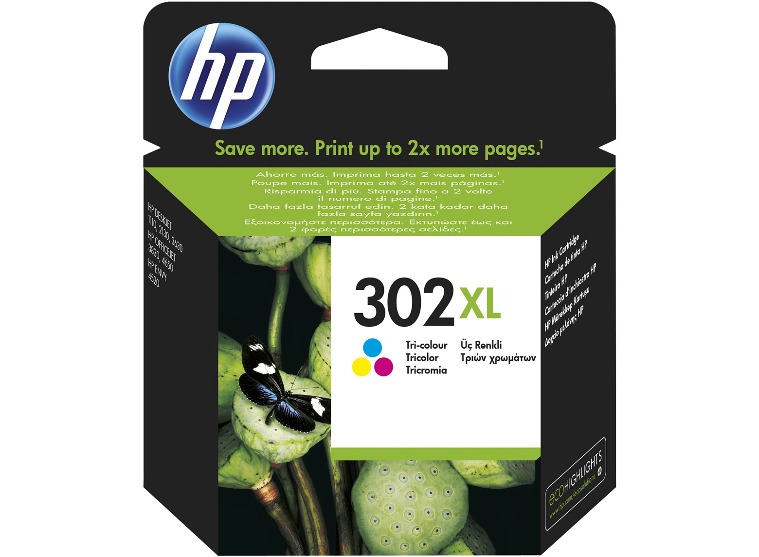 CMYK - HP HP302XL - F6U67AE