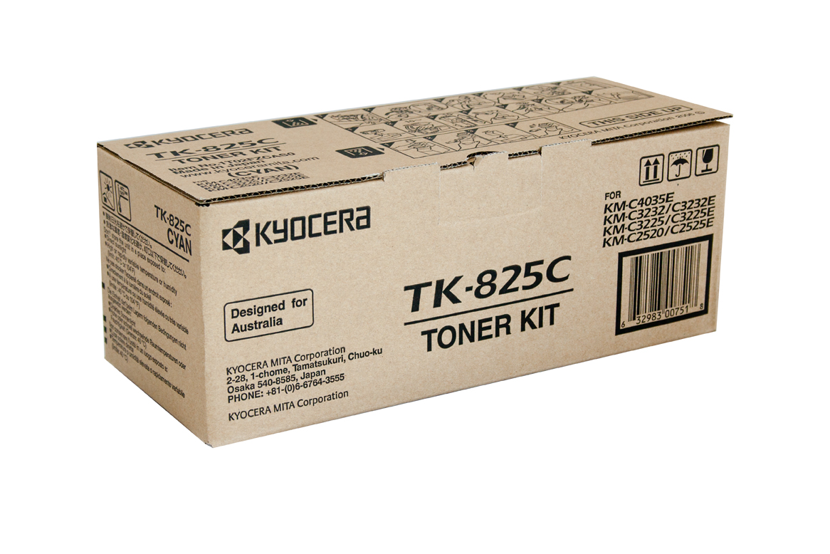 CMYK - Kyocera-Mita TK825C - 1T02FZCEU0=TK825C