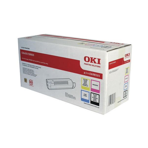 CMYK - OKI C8600/8800-TPack - 43698501